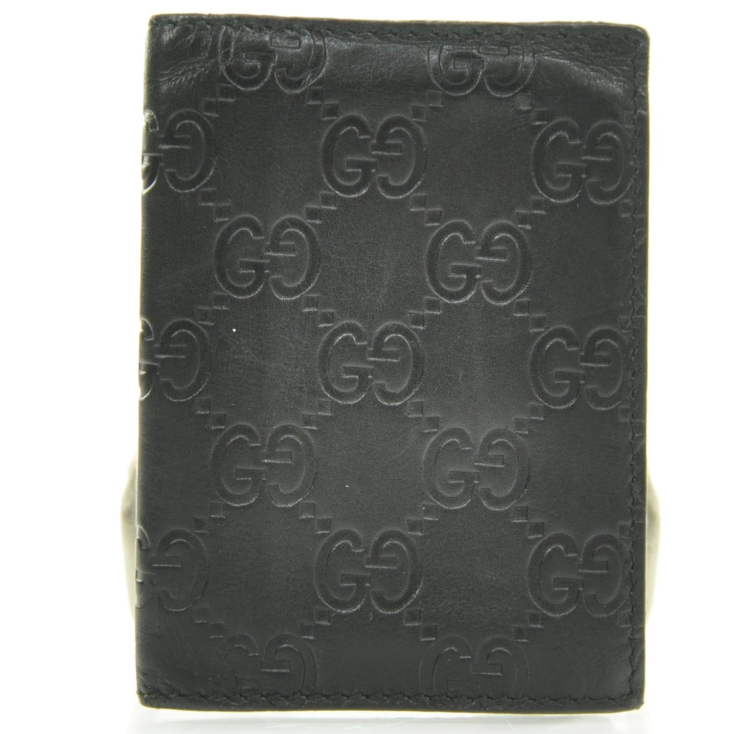 Gucci Guccissima Travel Case Wallet Black 1 of 8