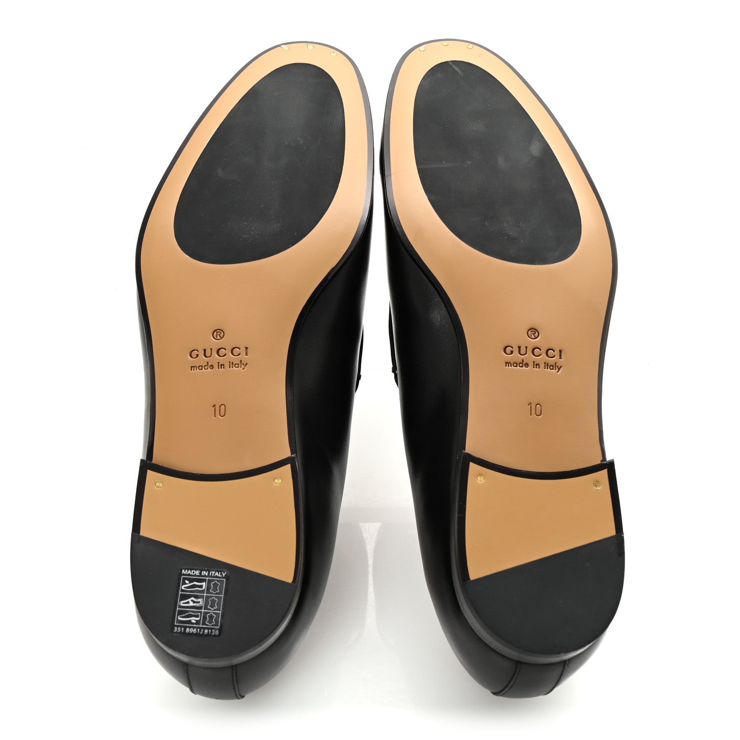 Gucci Betis Glamour Horsebit Mens Jordaan Loafers 10 Black 6 of 10