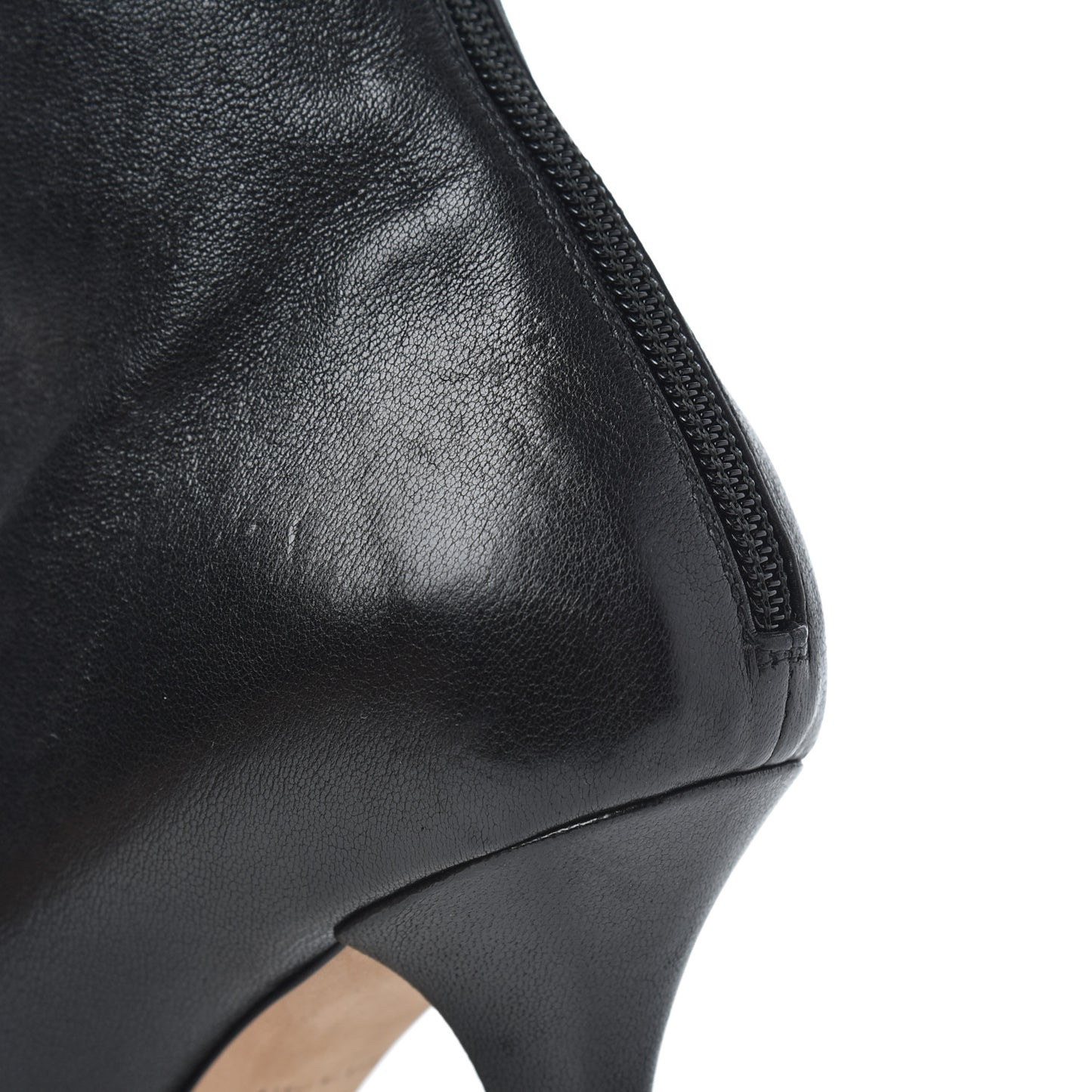 Nappa Platform Square Toe Ankle Boots 39 Black