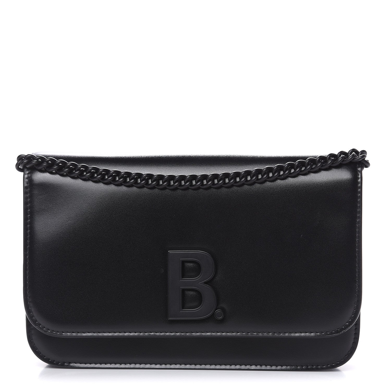 Balenciaga Smooth Calfskin B Wallet on Chain Black 1 of 10