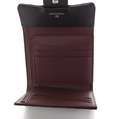 Chanel Caviar Quilted Compact Flap Wallet Black 5 of 9