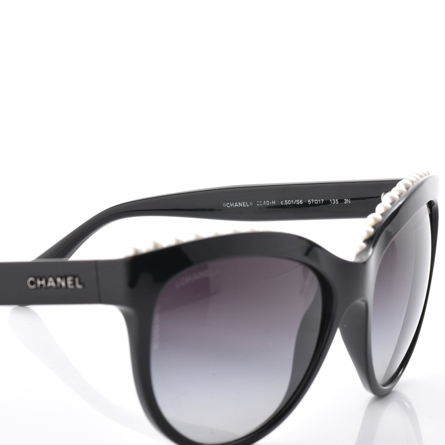 Freshwater Cultured Pearl Butterfly Sunglasses 6040-H Black