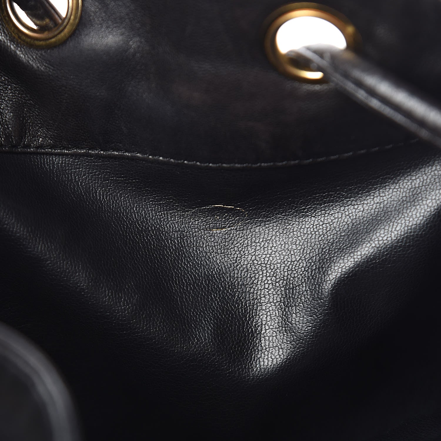Chanel Lambskin CC Drawstring Shoulder Bag Black 8 of 17