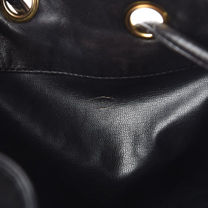Chanel Lambskin CC Drawstring Shoulder Bag Black 8 of 17