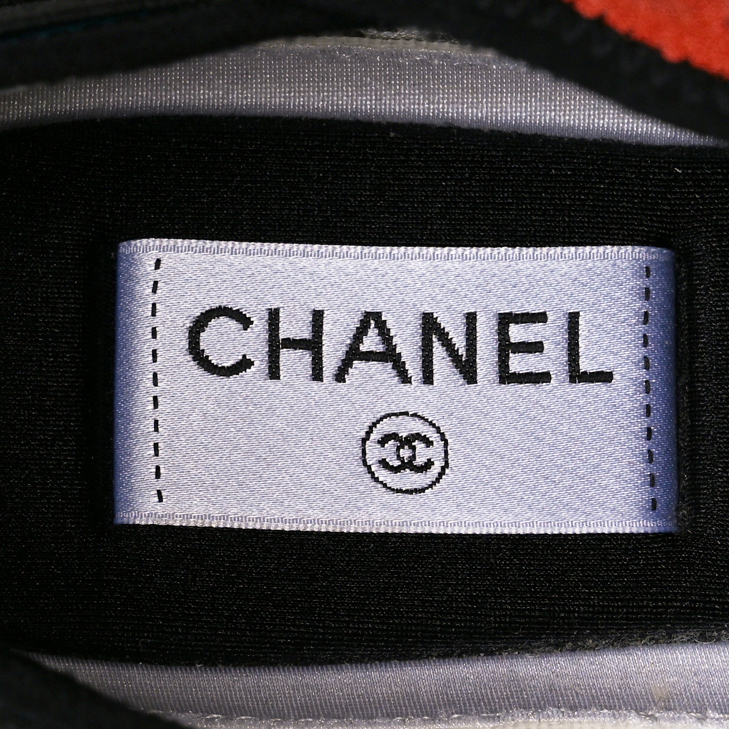 Chanel Fabric Suede CC Sneakers 38 White Light Grey Pink 7 of 9