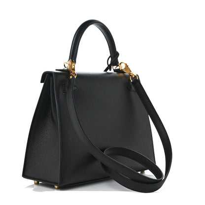 Hermes Epsom Kelly Sellier 25 Black 3 of 8