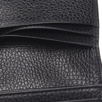 Gucci Pebbled Calfskin GG Marmont Card Case Black 7 of 7