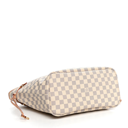 Louis Vuitton Damier Azur Neo Neverfull MM Rose Ballerine 4 of 11