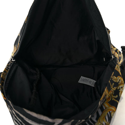 Versace Nylon Baroque Zebra Print Backpack Black Multicolor 4 of 18
