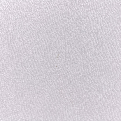 Valentino Garavani Grainy Calfskin Large Vlogo Clutch Optic White 9 of 12