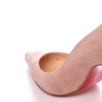 Christian Louboutin Suede Pigalle Follies 100 Pumps 39.5 Doudou 10 of 10