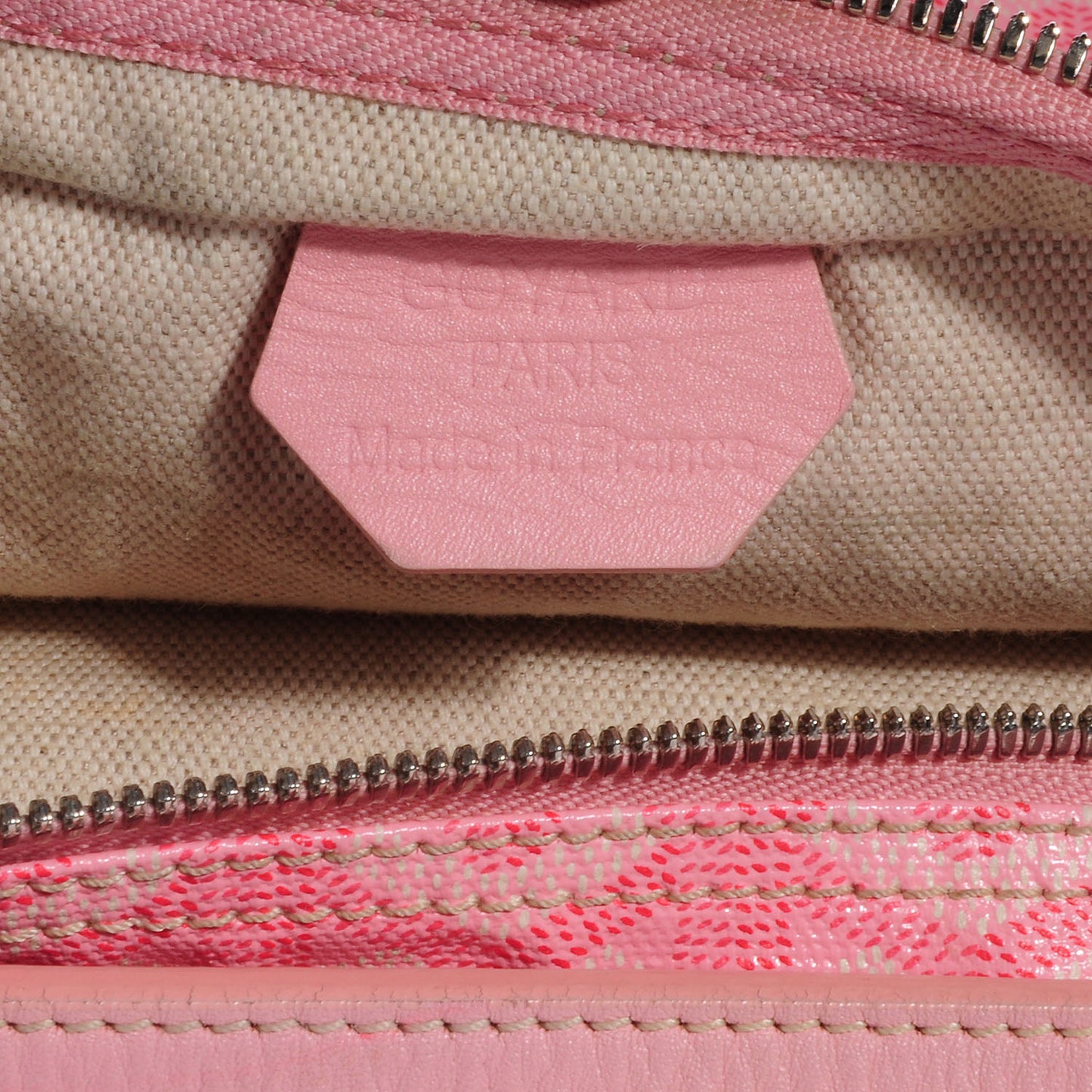 Goyardine Fidji Zip Hobo Summer Rose