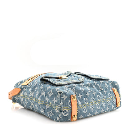 Louis Vuitton Denim Baggy GM Blue 4 of 10
