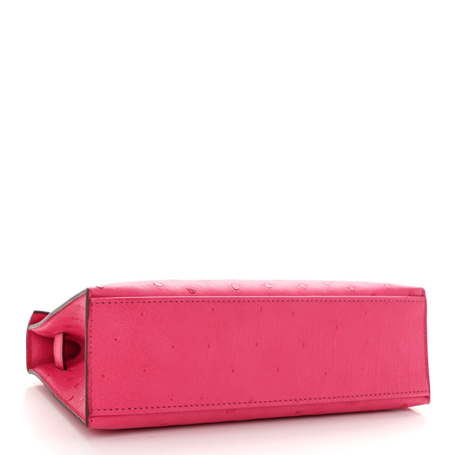Hermes Ostrich Kelly Pochette Clutch Rose Tyrien 4 of 13