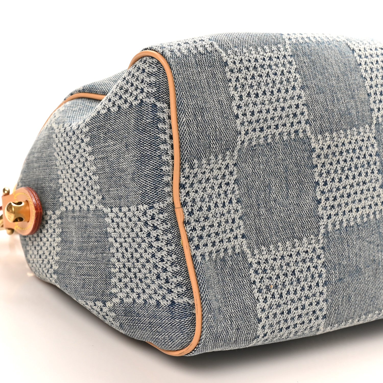 Louis Vuitton Damier Denim 3D Speedy Bandouliere 25 Bleu 8 of 9