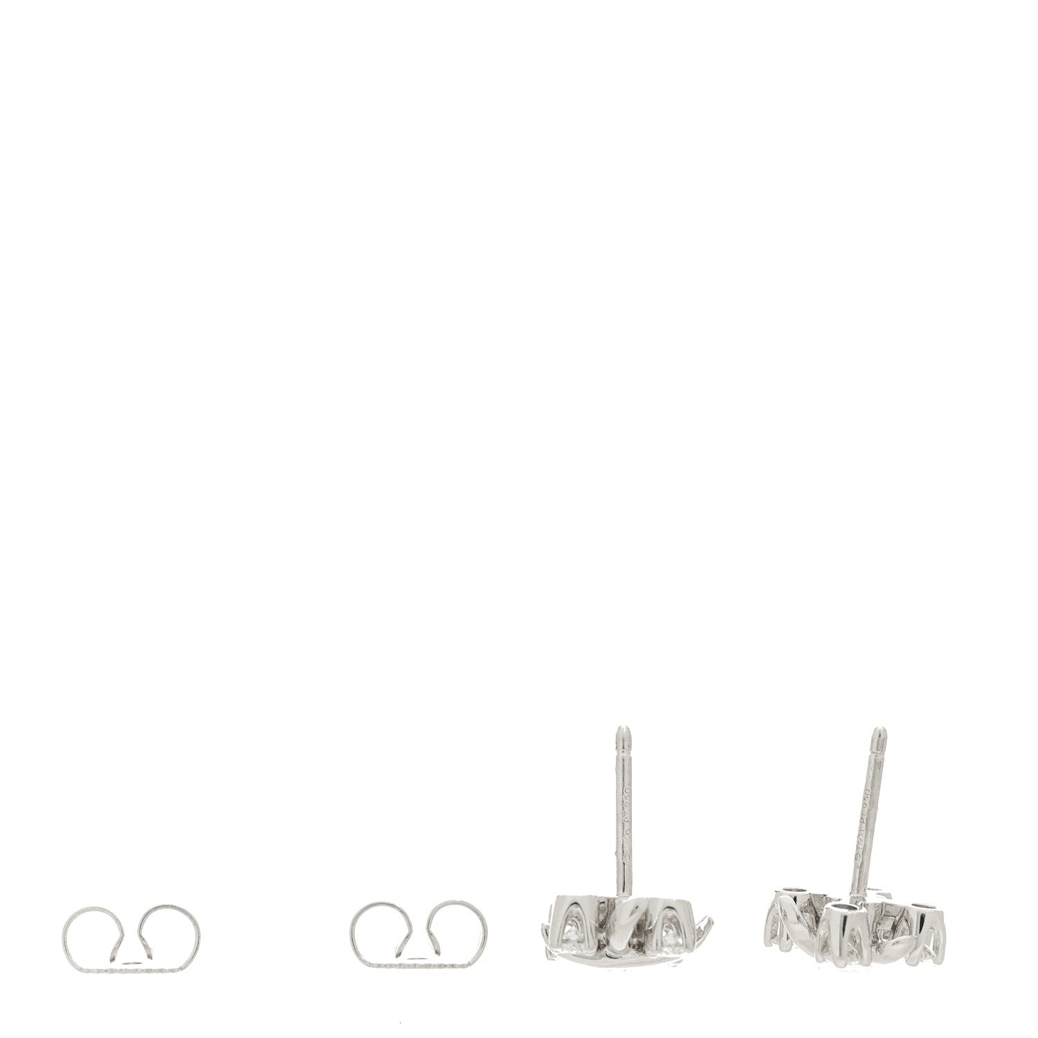 Tiffany Platinum Diamond Schlumberger Lynn Earrings 3 of 4