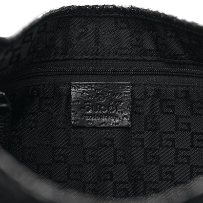 Gucci Canvas Bamboo Small Jackie O Hobo Black 5 of 8