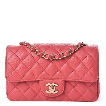 Chanel Caviar Quilted Mini Rectangular Flap Dark Pink 1 of 11