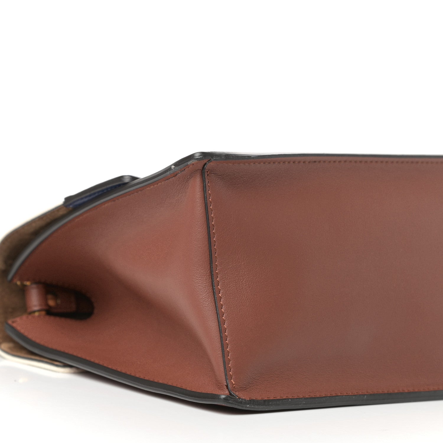 Fendi Vitello Grace Century Seville Canvas F is Fendi Kan U Shoulder Bag Rust Grezzo Blueberry 7 of 9