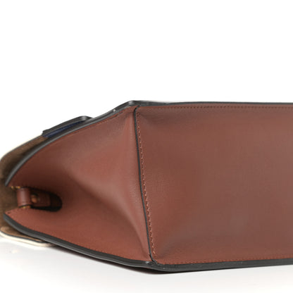 Fendi Vitello Grace Century Seville Canvas F is Fendi Kan U Shoulder Bag Rust Grezzo Blueberry 7 of 9
