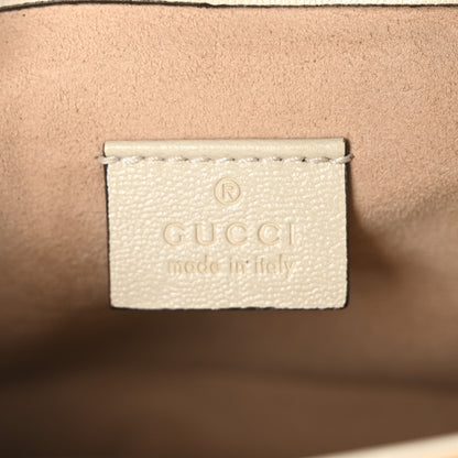 Gucci GG Supreme Monogram Calfskin Mini Padlock Flap Pocket Shoulder Bag Beige Mystic White Sun Oil 6 of 10