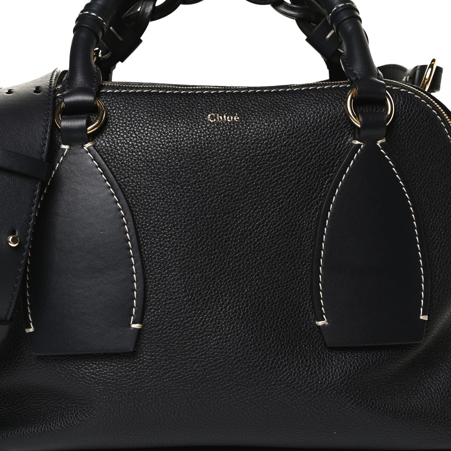 Chloe Calfskin Medium Daria Full Blue 9 of 13