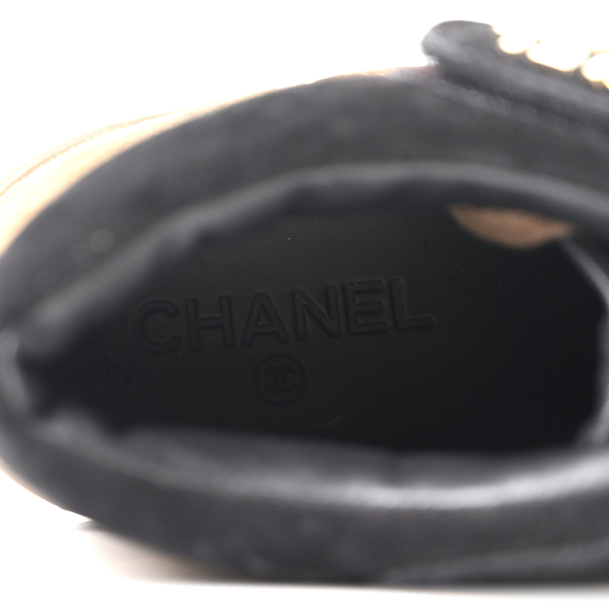 Chanel Suede Logo Low Top Sneakers  40 Brown Black 7 of 8