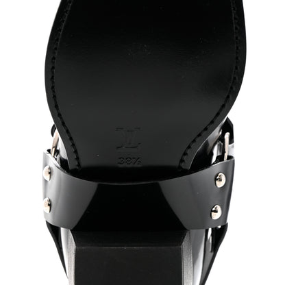 Louis Vuitton Calfskin Monogram Rhapsody Ankle Boots 38.5 Black 8 of 18