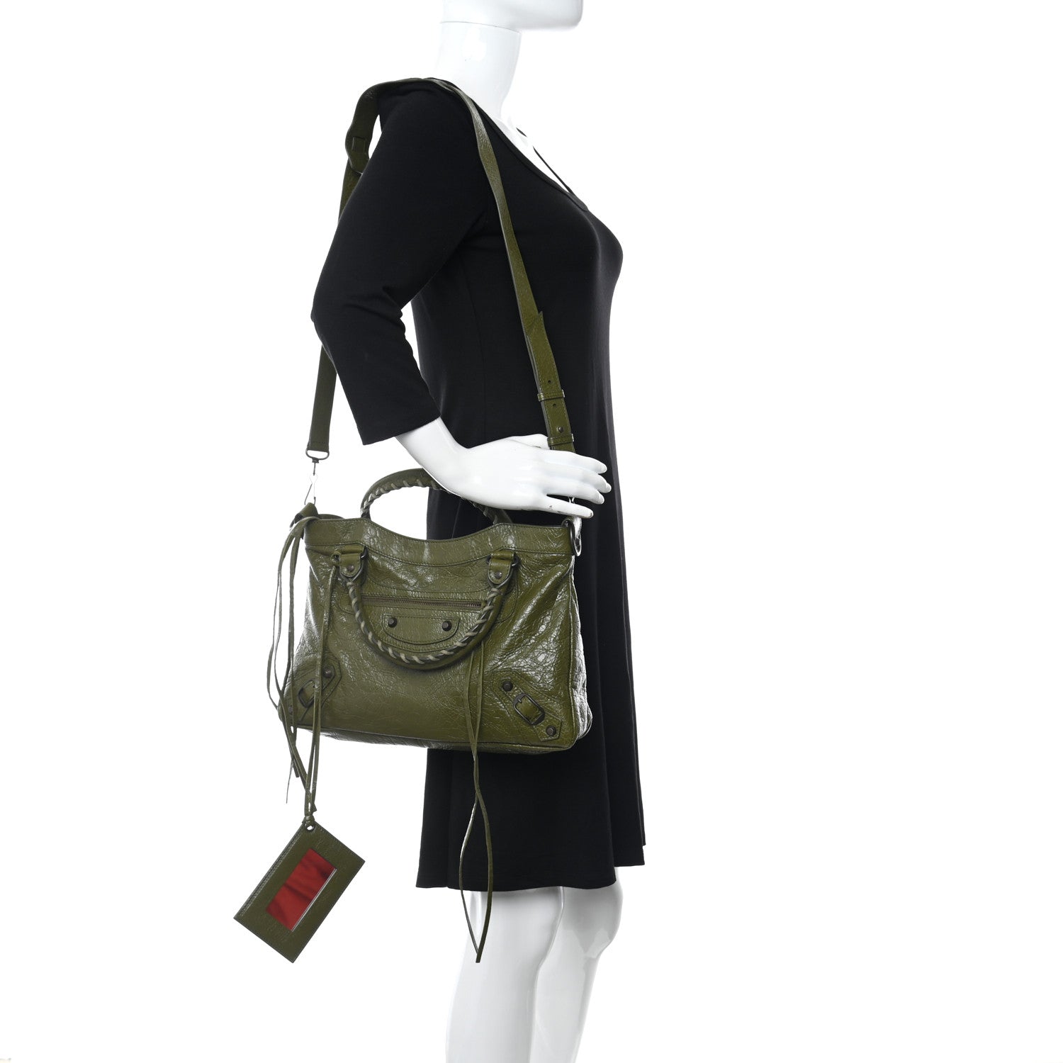 Balenciaga Agneau Classic Hardware Town Green 2 of 10