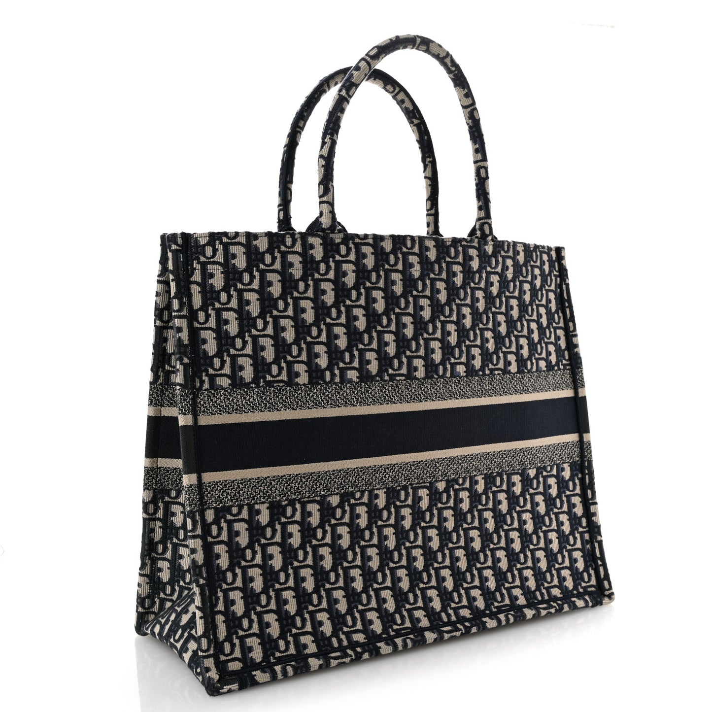 Oblique Large Book Tote Blue Multicolor