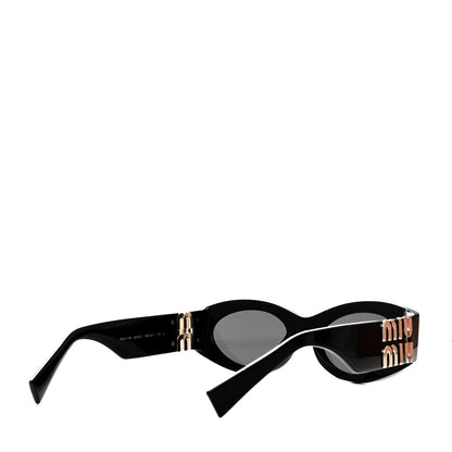 Miu Miu Acetate Oval Glimpse Sunglasses SMU11W Black 4 of 6