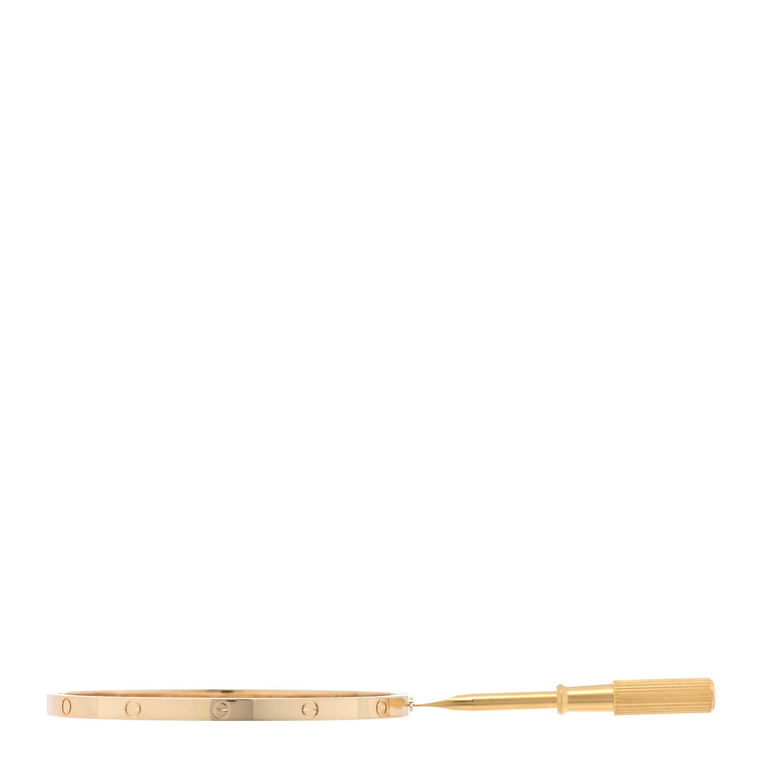 Cartier 18K Yellow Gold Small LOVE Bracelet 17 3 of 6