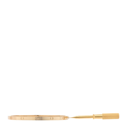 Cartier 18K Yellow Gold Small LOVE Bracelet 17 3 of 6