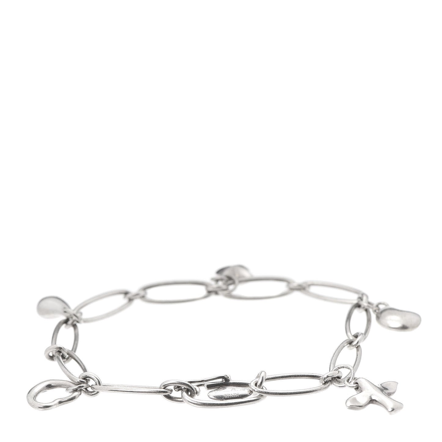 Sterling Silver Elsa Peretti Five Charm Bracelet