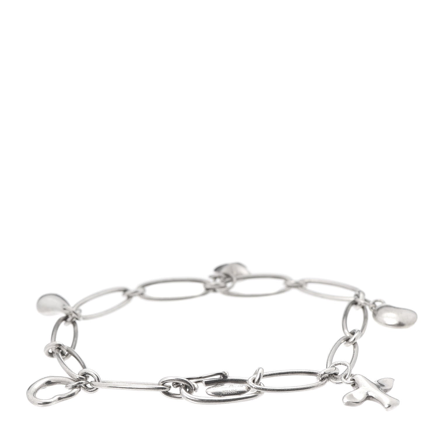 Tiffany Sterling Silver Elsa Peretti Five Charm Bracelet 3 of 5
