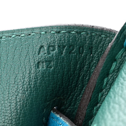 Hermes Togo Verso Birkin 35 Bleu Zanzibar Malachite 7 of 15