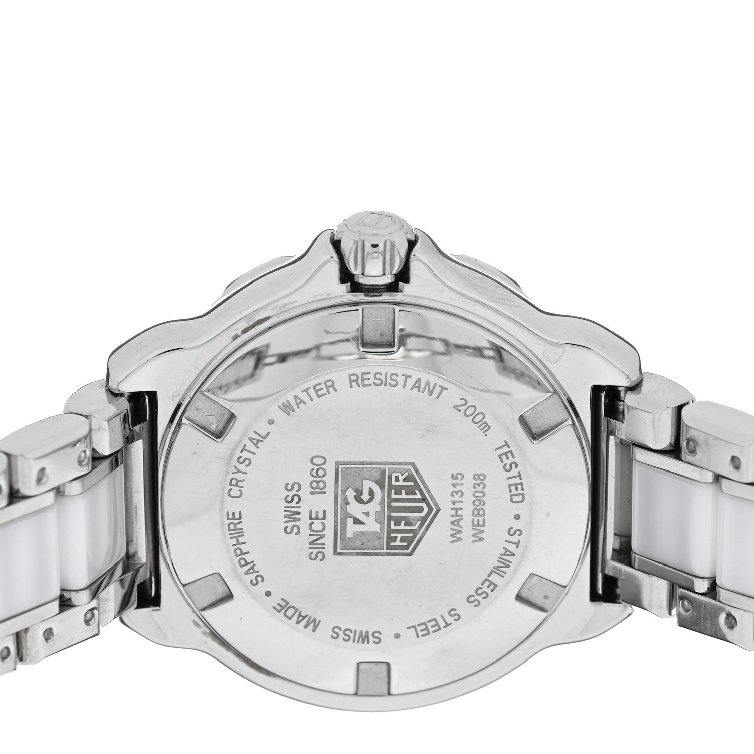 Tag Heuer Stainless Steel Ceramic Diamond 32mm Formula 1 Quartz Watch White WAH1313 4 of 4