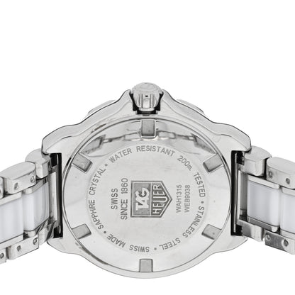 Tag Heuer Stainless Steel Ceramic Diamond 32mm Formula 1 Quartz Watch White WAH1313 4 of 4