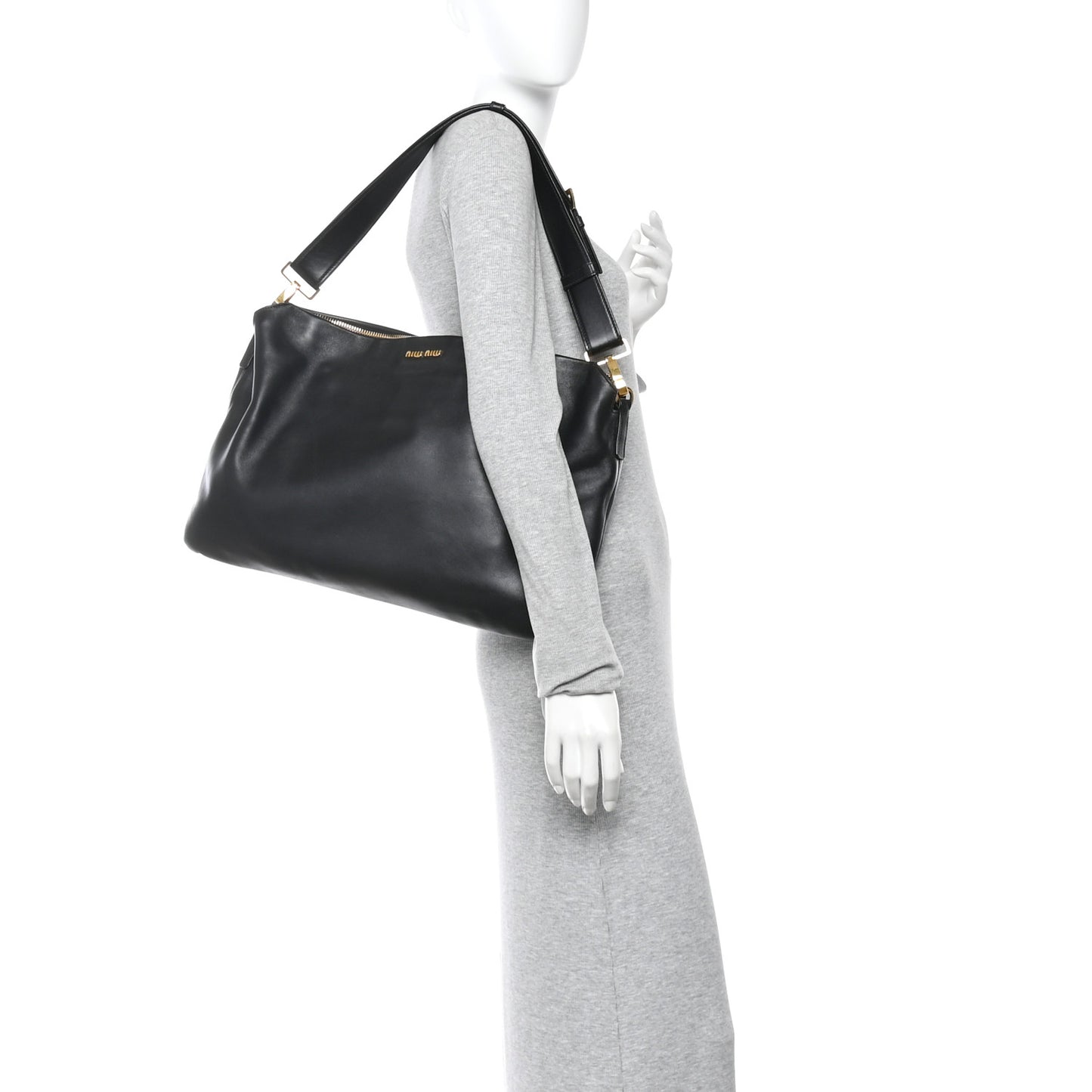 Soft Calf Cloud Hobo Black