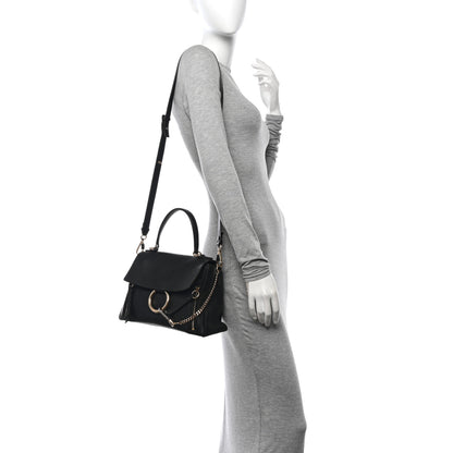Chloe Calfskin Small Faye Day Shoulder Bag Black 2 of 11