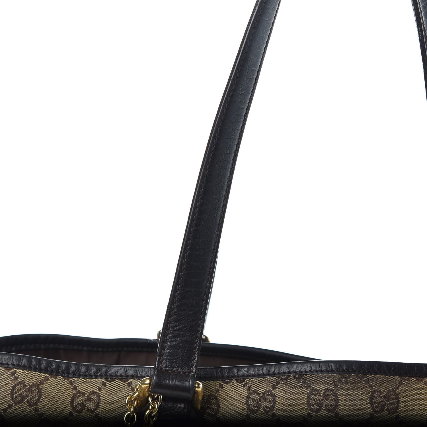 Gucci Monogram Medium Jolicoeur Tote Dark Brown 18 of 20