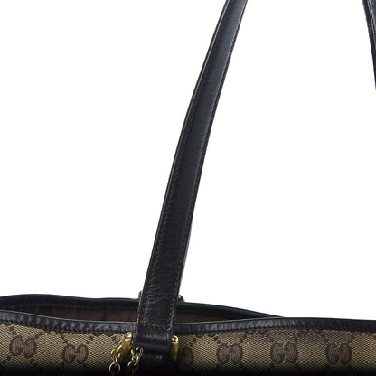 Gucci Monogram Medium Jolicoeur Tote Dark Brown 18 of 20