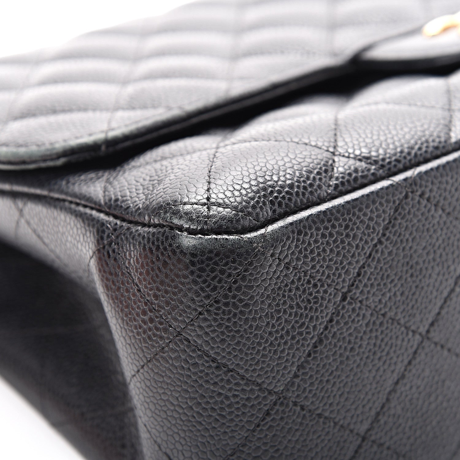 Chanel Caviar Quilted Jumbo Double Flap Black 13 of 17