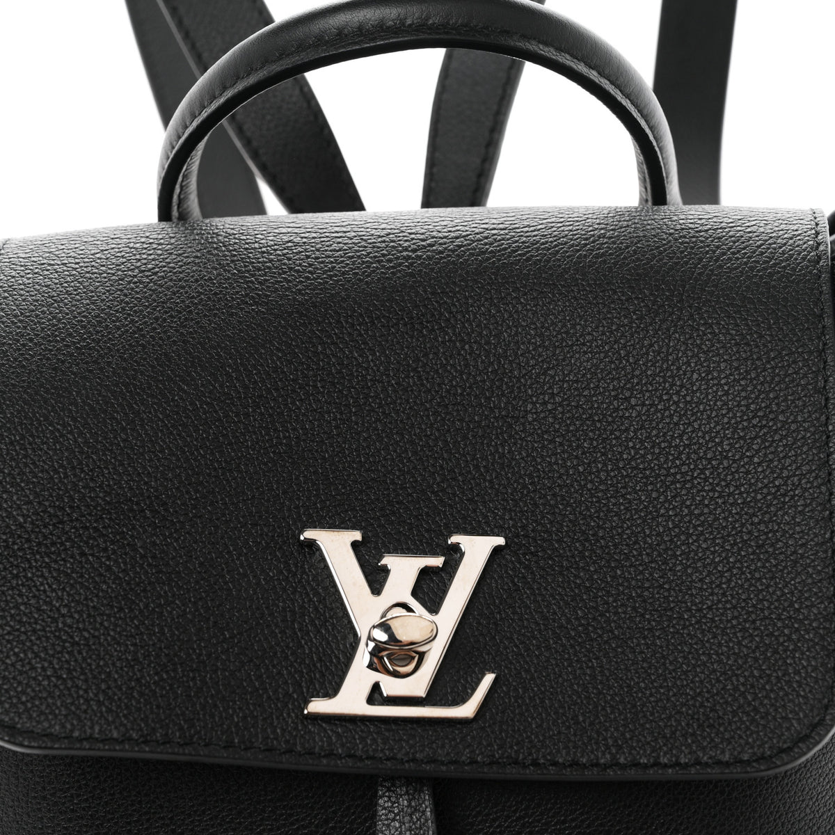 Louis Vuitton Calfskin Lockme Backpack Black 8 of 10