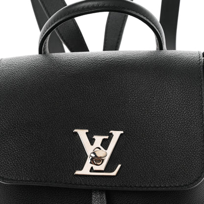 Louis Vuitton Calfskin Lockme Backpack Black 8 of 10