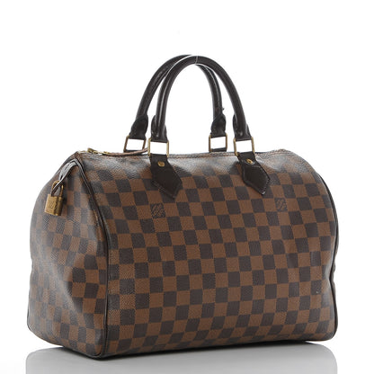 Louis Vuitton Damier Ebene Speedy 30 3 of 9