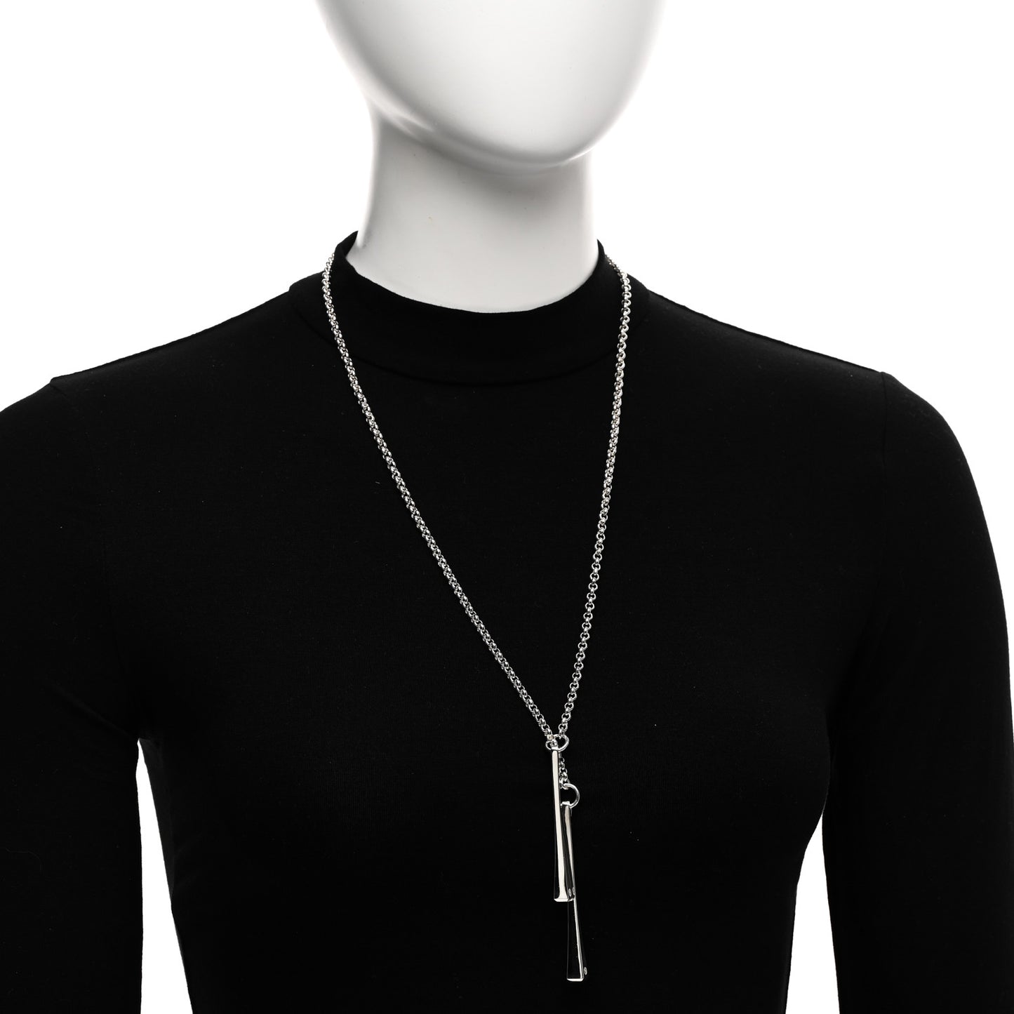 Sterling Silver Clou de Forge Lariat Necklace
