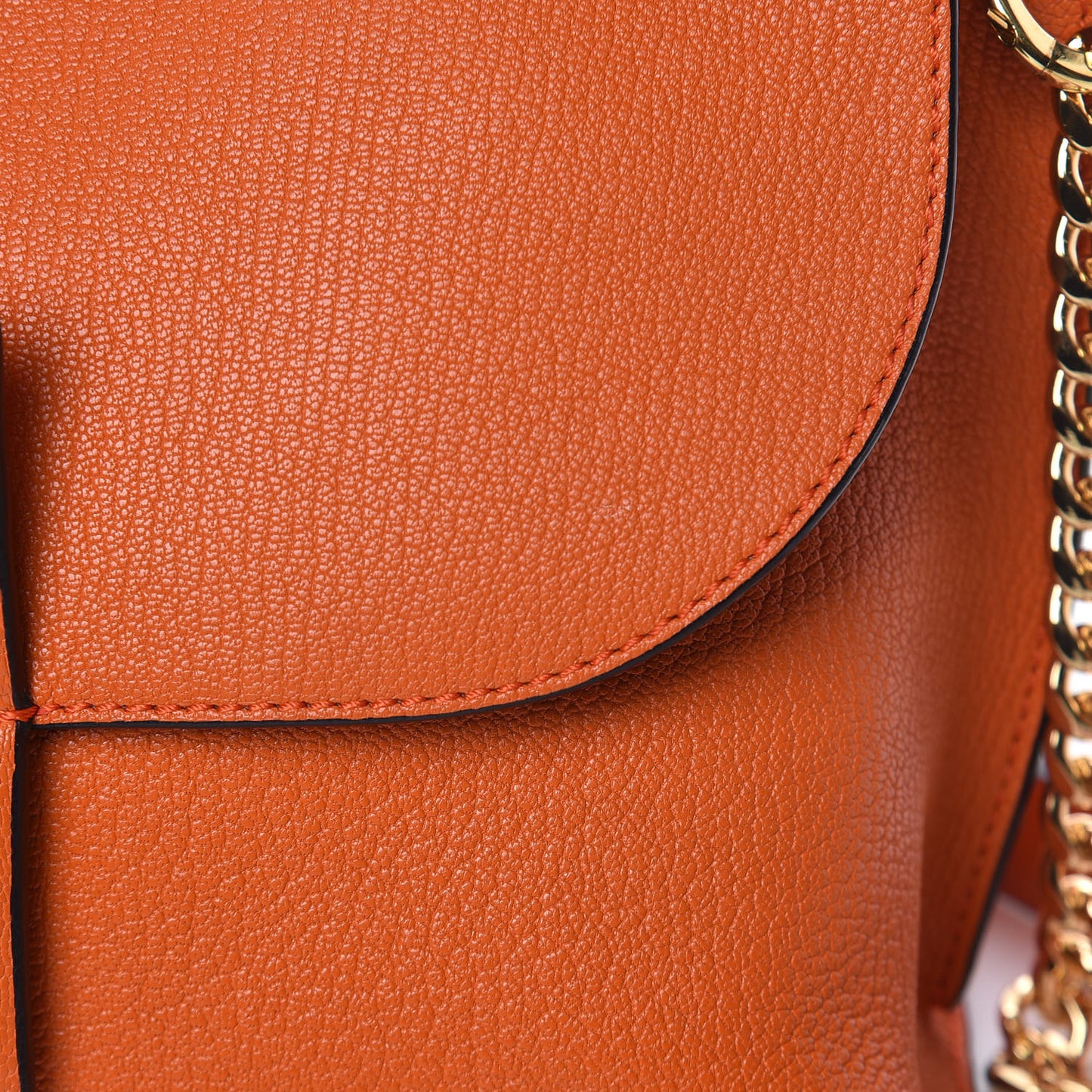 Goatskin Avenue Shoulder Bag Orange