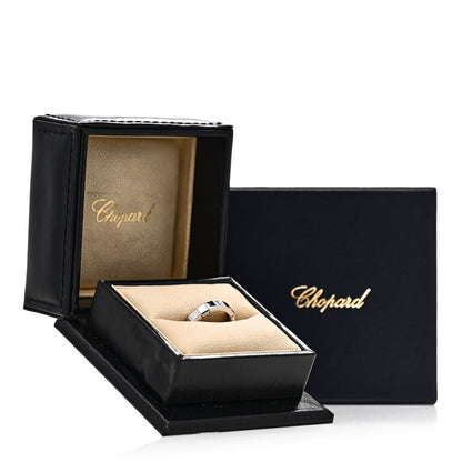 Chopard 18K White Gold Diamond Ice Cube Band Ring 49 5 5 of 5