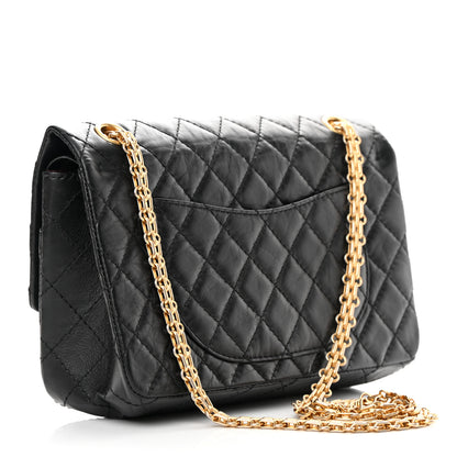 Chanel Aged Calfskin Quilted 2.55 Reissue 225 Flap Black 2 of 12